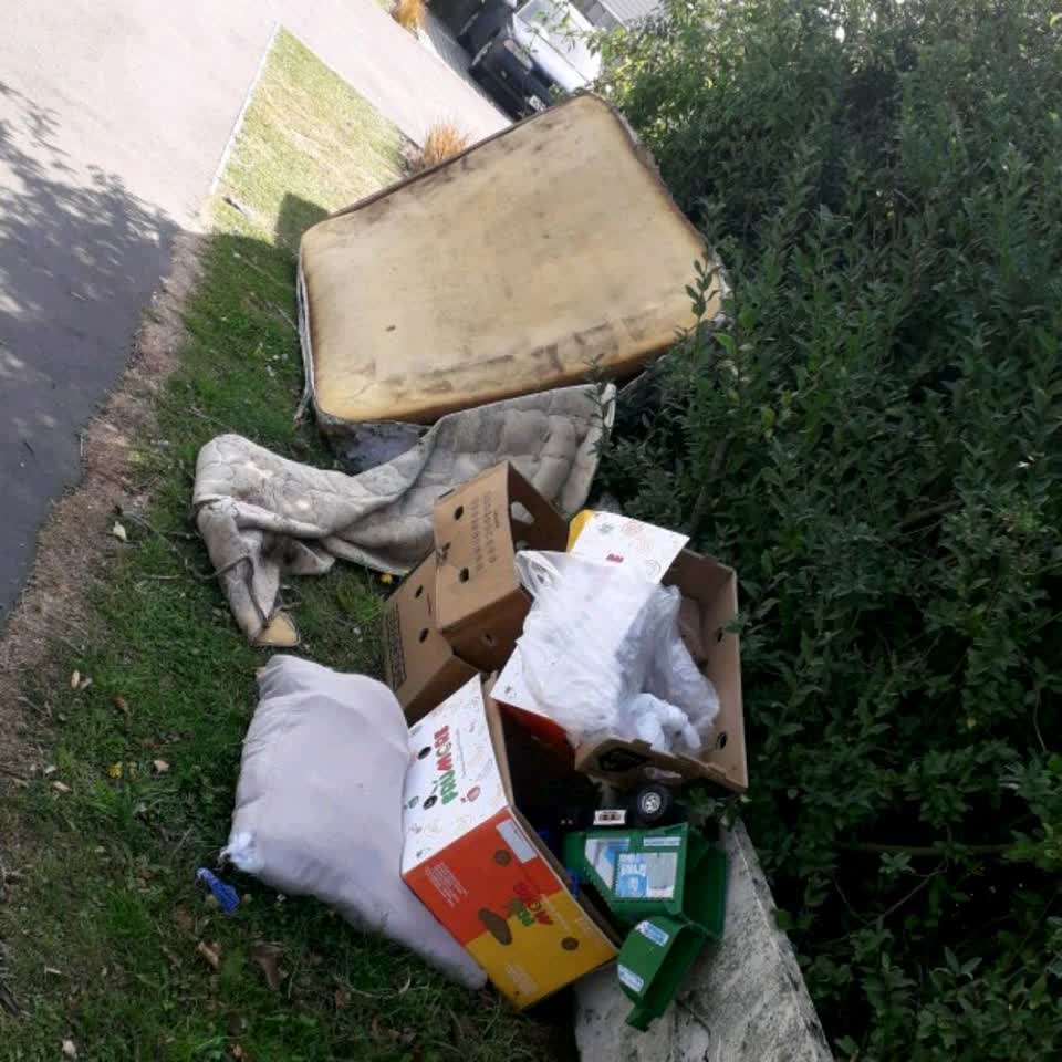 The photograph attached to this rubbish/recycling report