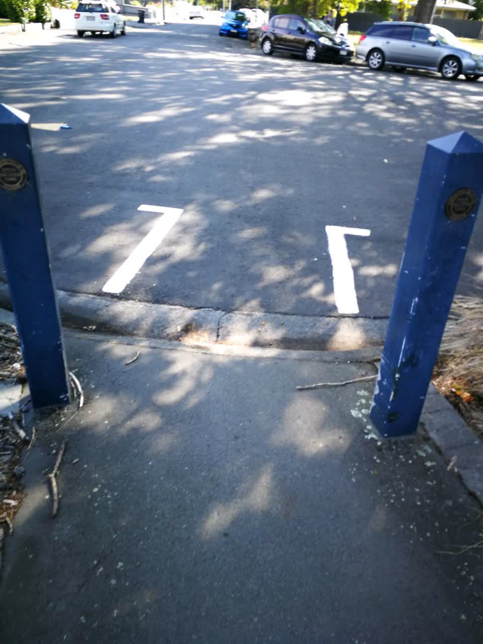 The photograph attached to this roading/streets report