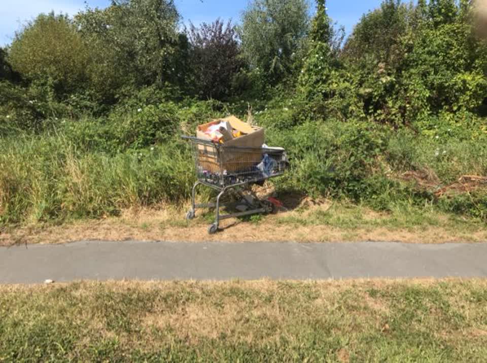 The photograph attached to this rubbish/recycling report