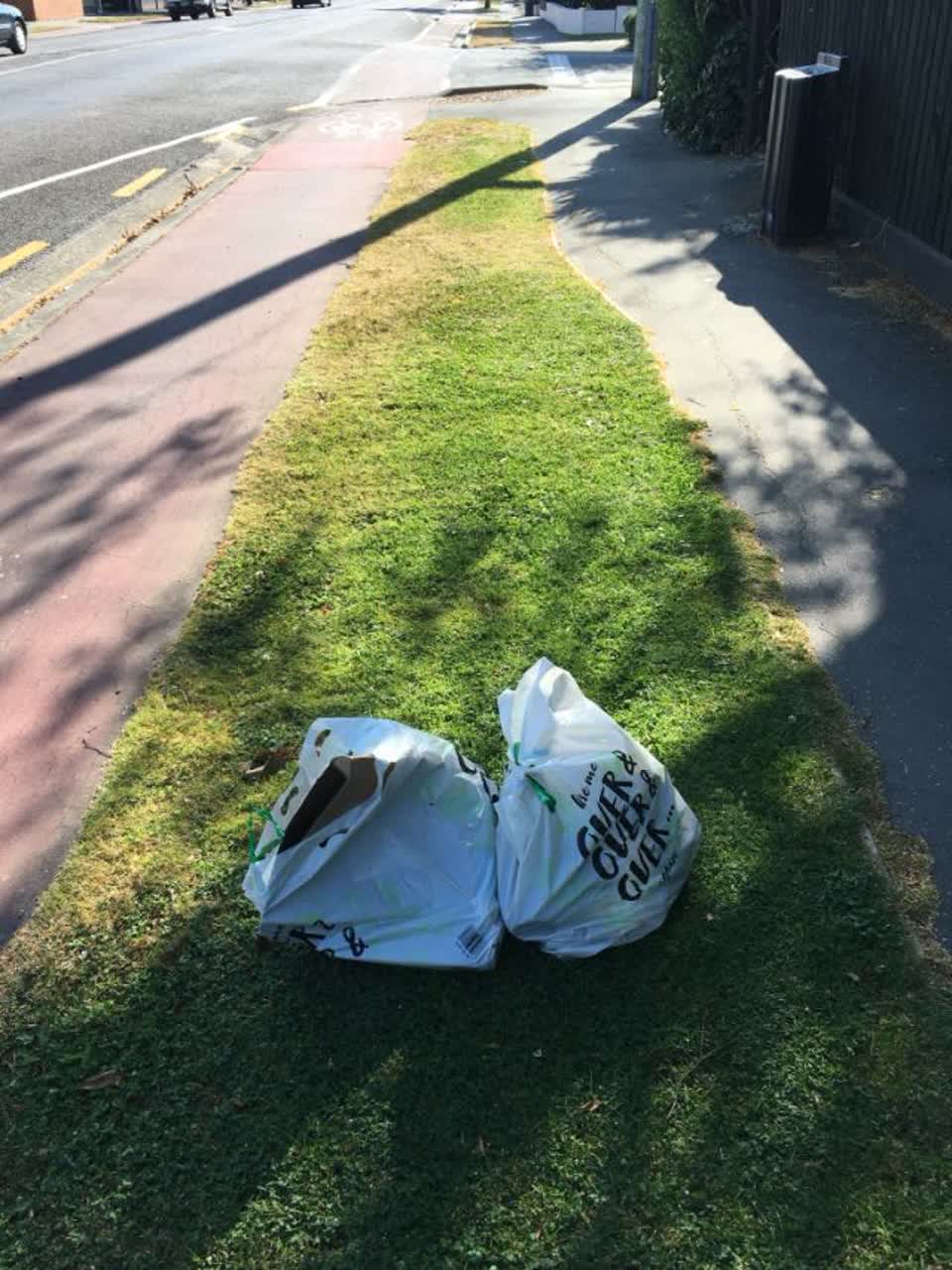 The photograph attached to this rubbish/recycling report
