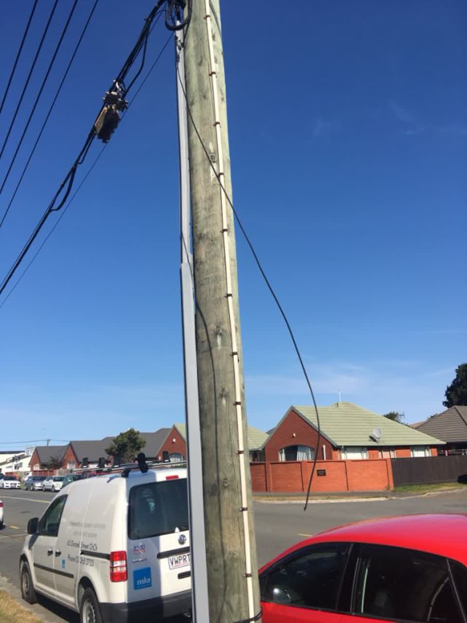 The photograph attached to this roading/streets report