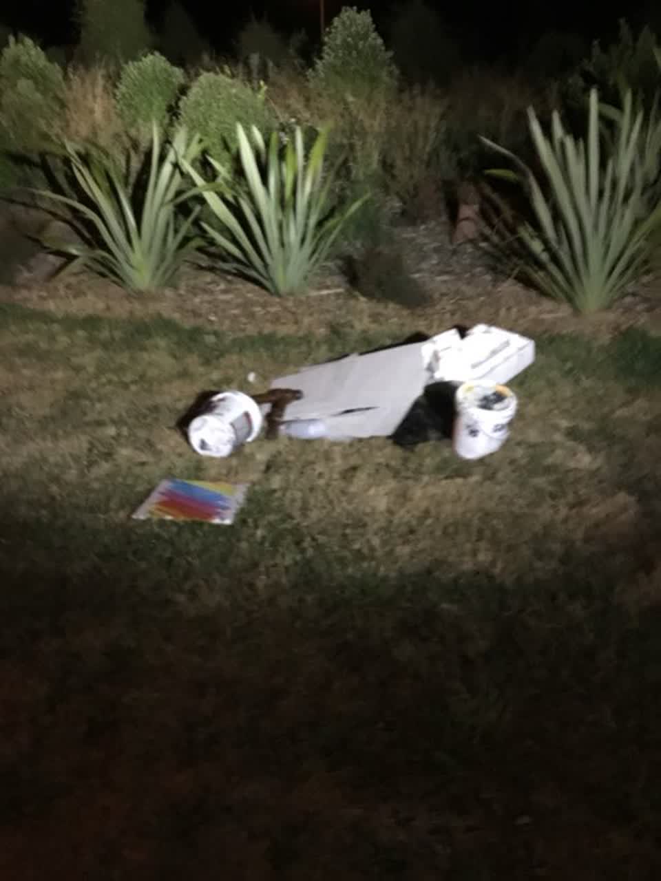 The photograph attached to this rubbish/recycling report