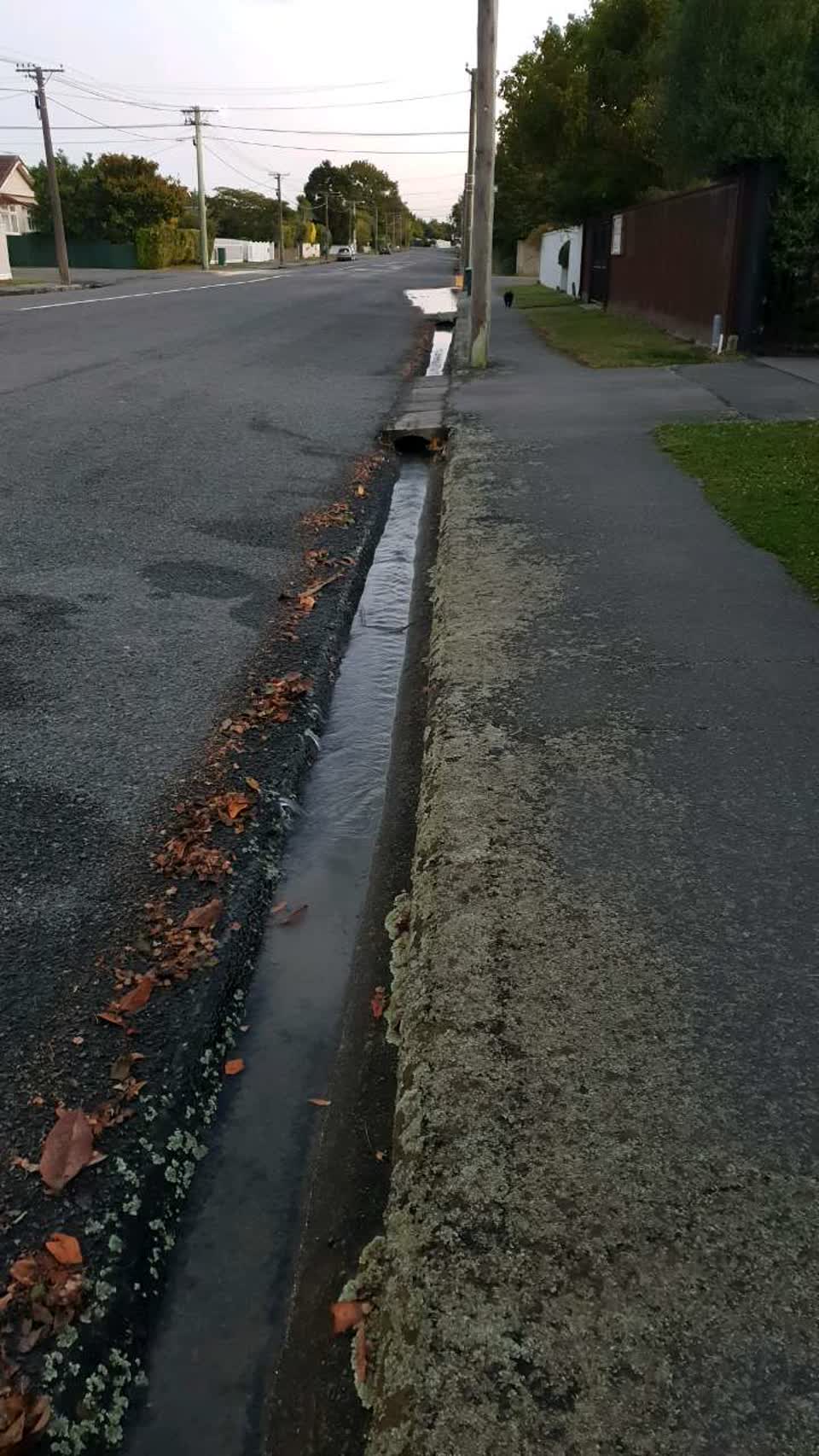 The photograph attached to this flooding report