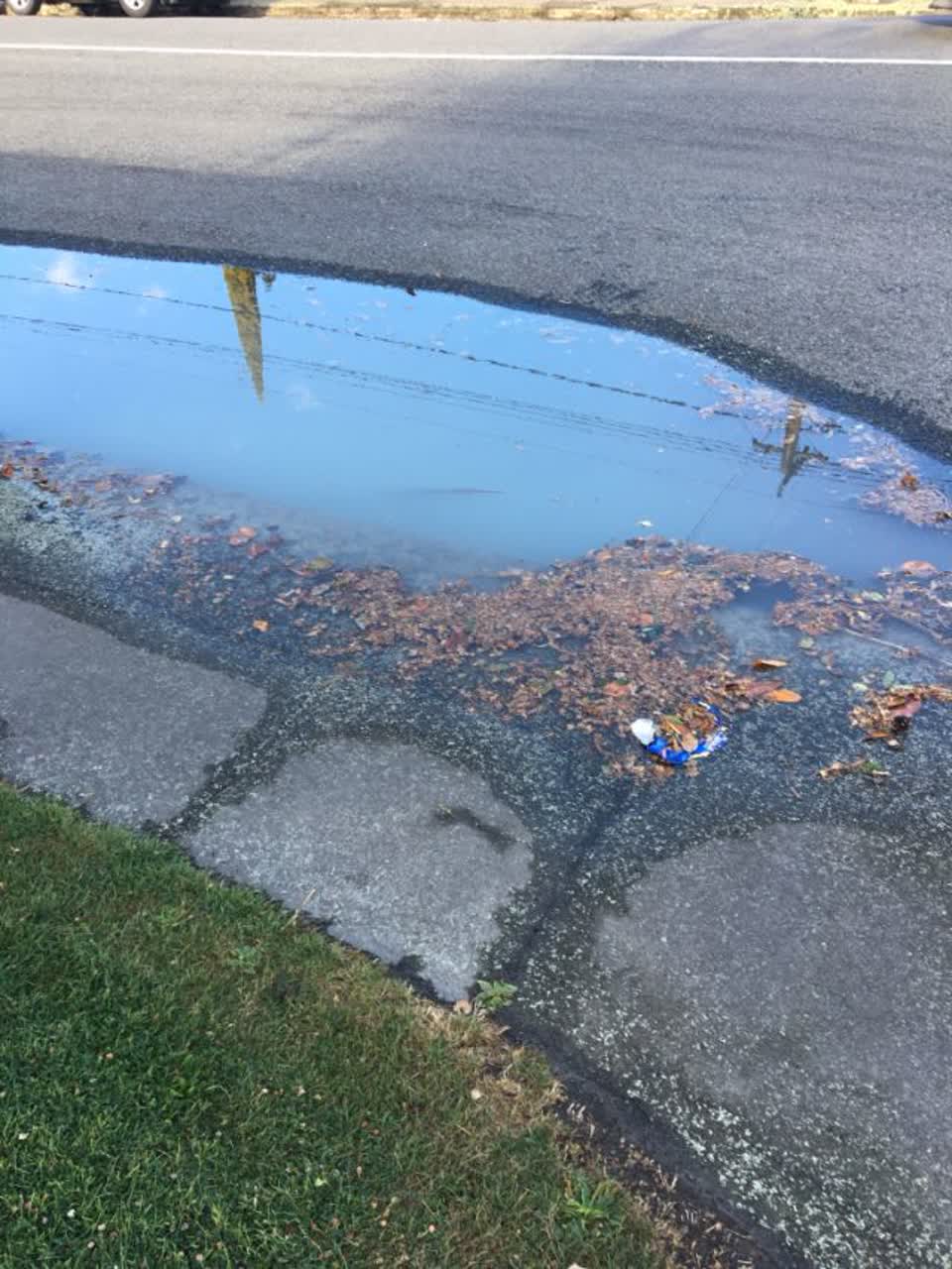 The photograph attached to this wastewater/stormwater report