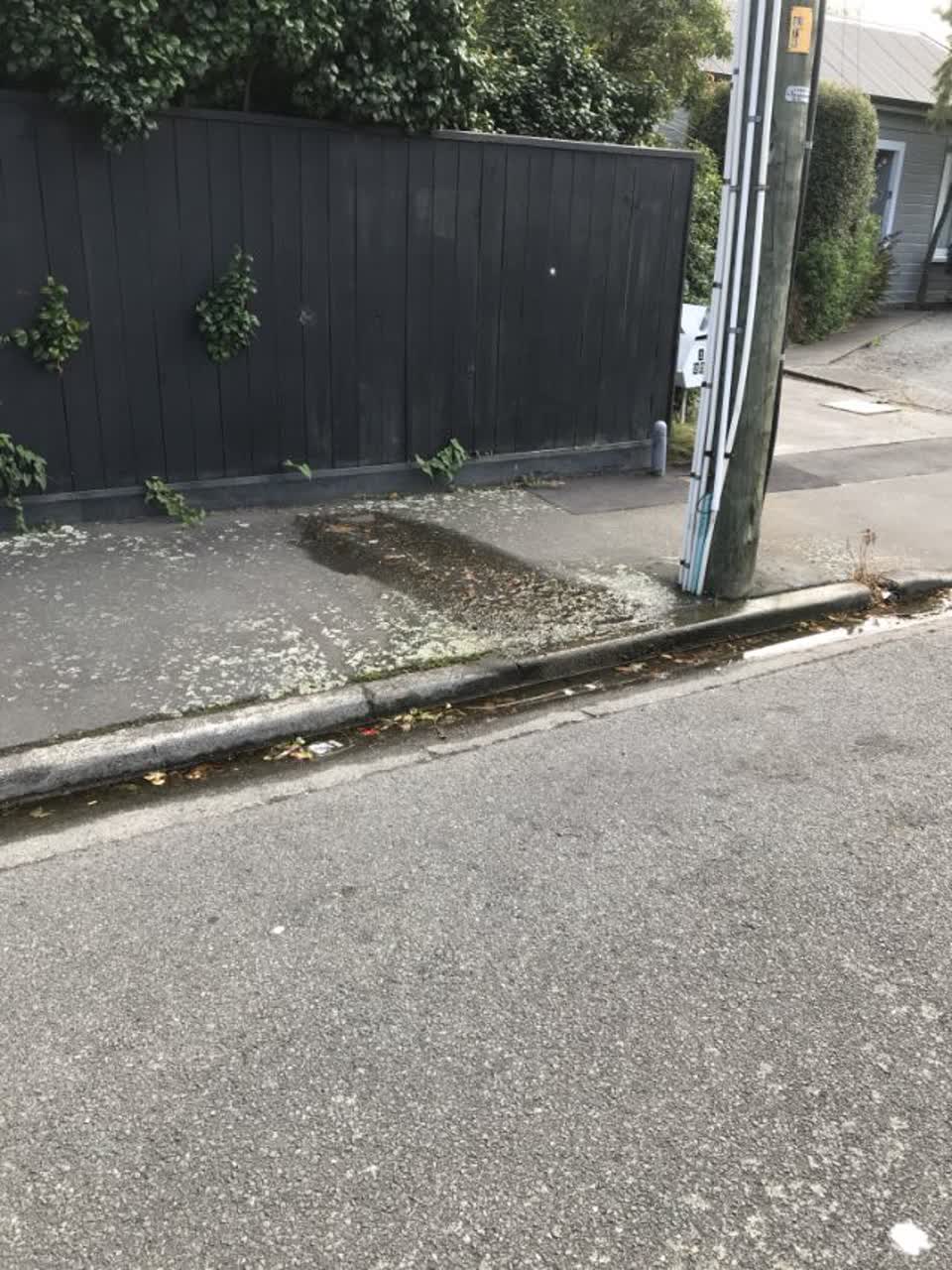 The photograph attached to this wastewater/stormwater report