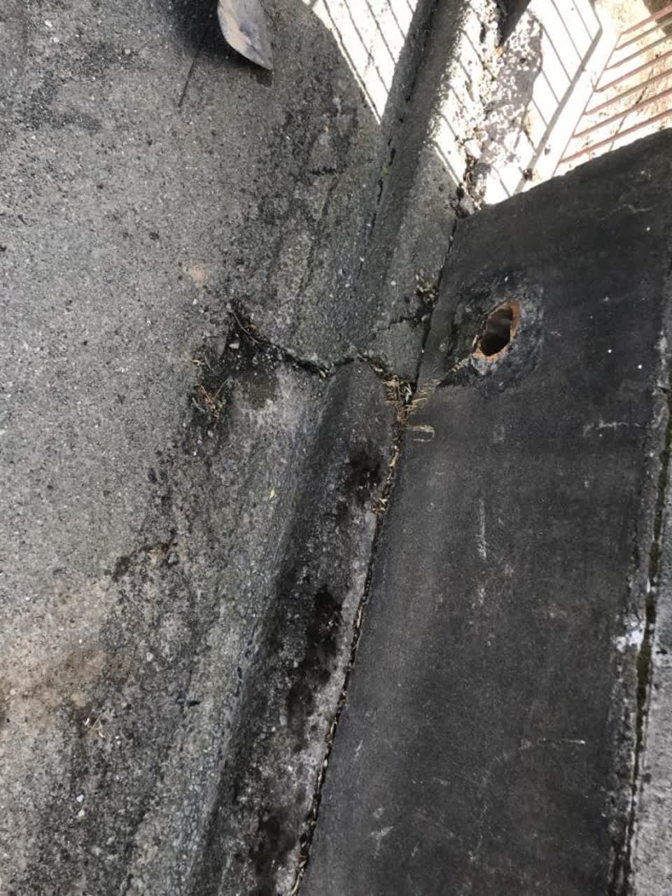 The photograph attached to this roading/streets report