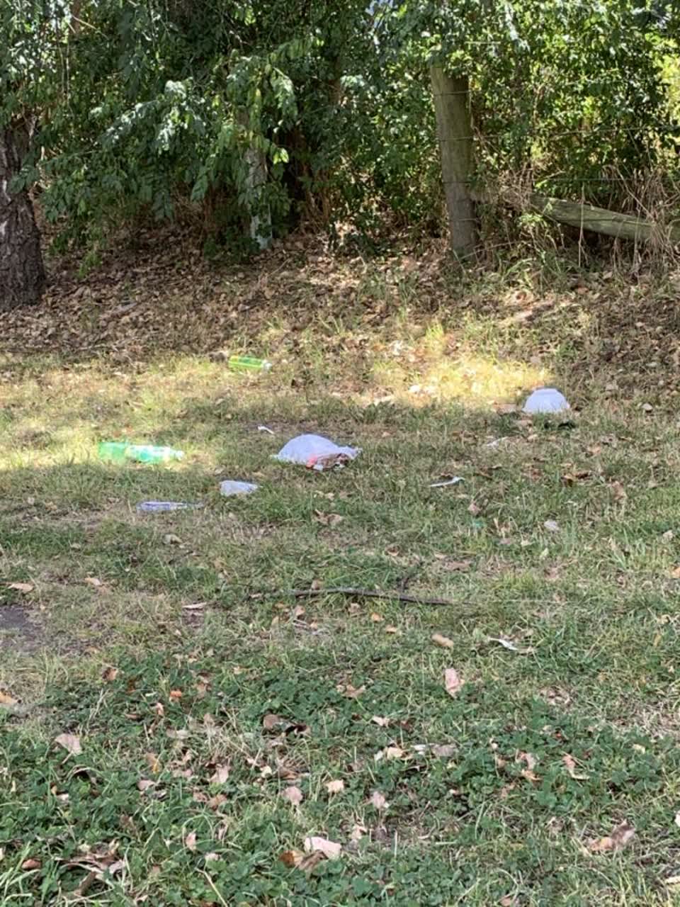 The photograph attached to this rubbish/recycling report