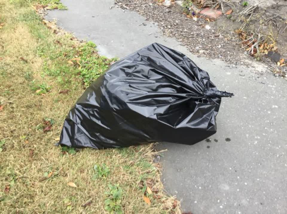 The photograph attached to this rubbish/recycling report