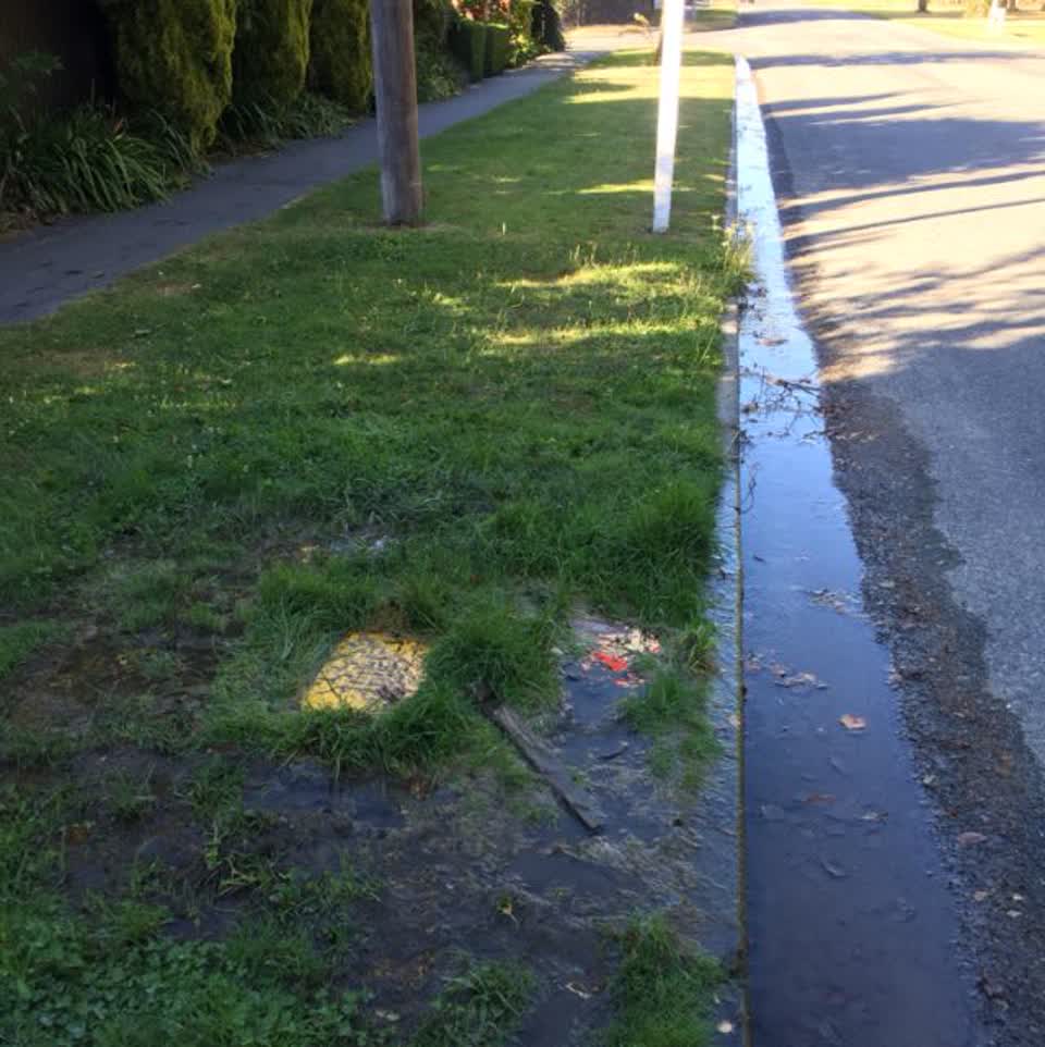 The photograph attached to this water supply report