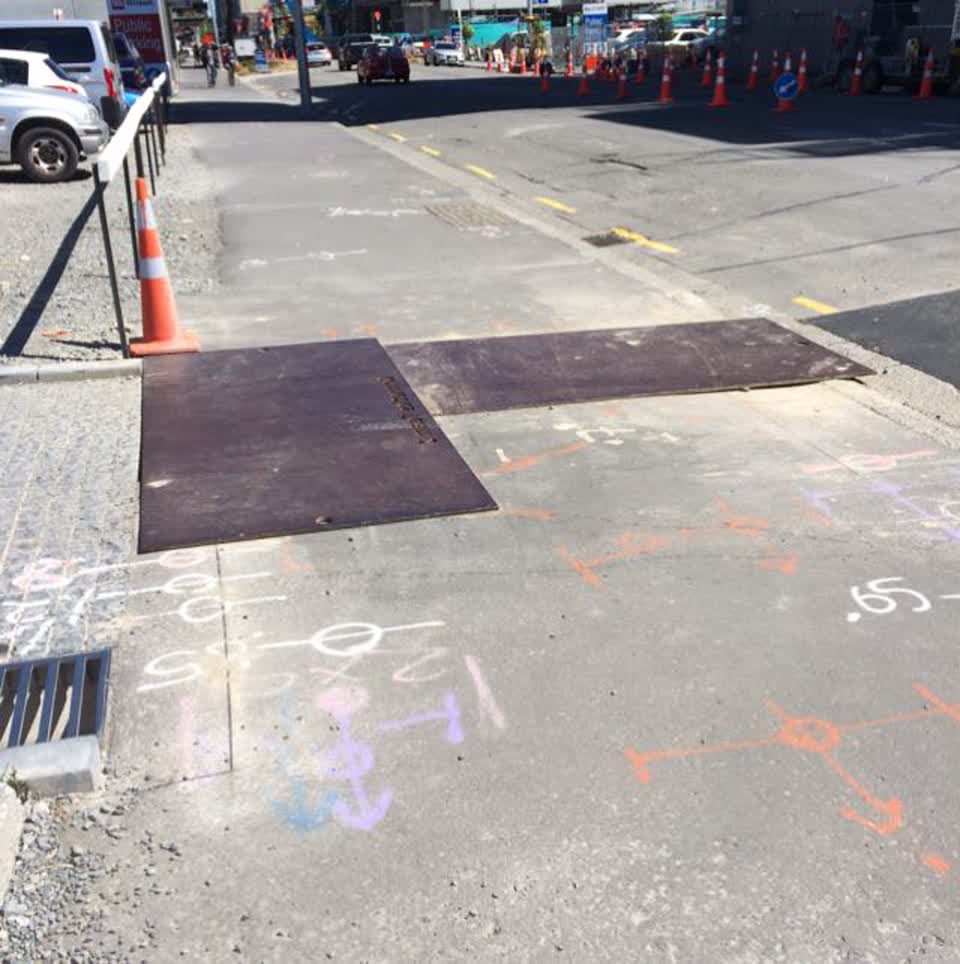 The photograph attached to this roading/streets report