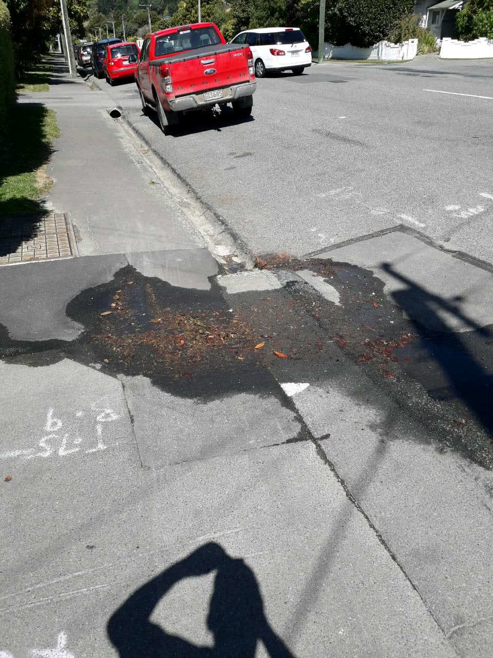 The photograph attached to this wastewater/stormwater report