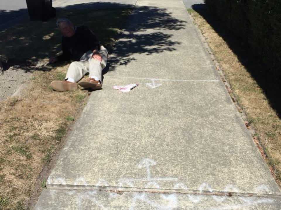 The photograph attached to this roading/streets report