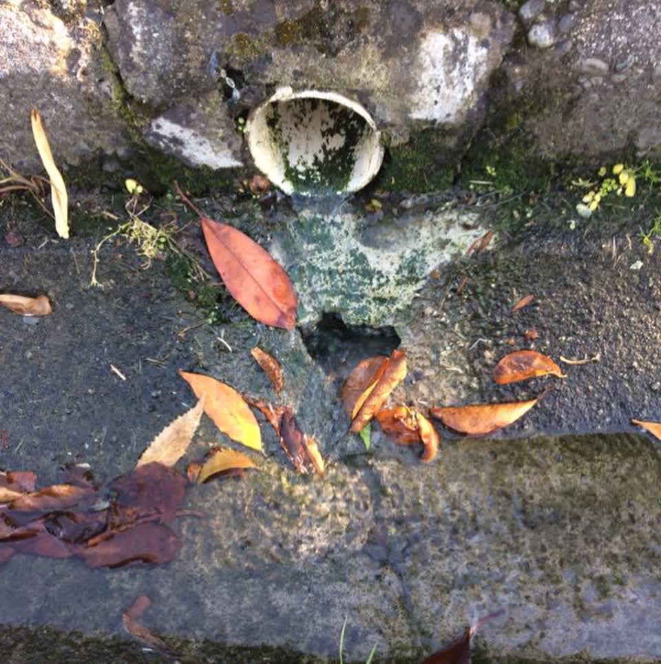 The photograph attached to this wastewater/stormwater report