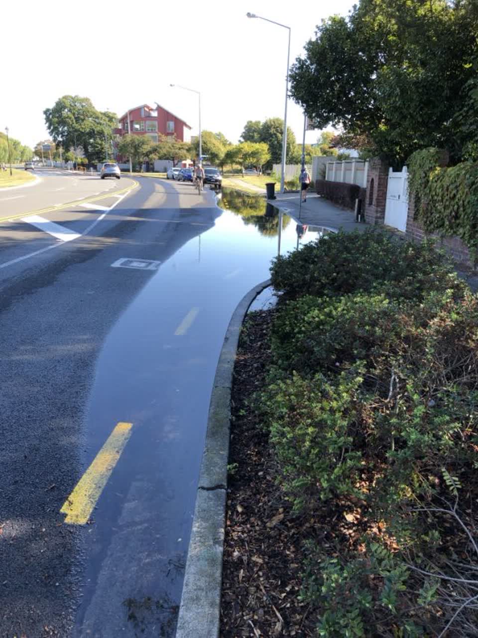 The photograph attached to this wastewater/stormwater report