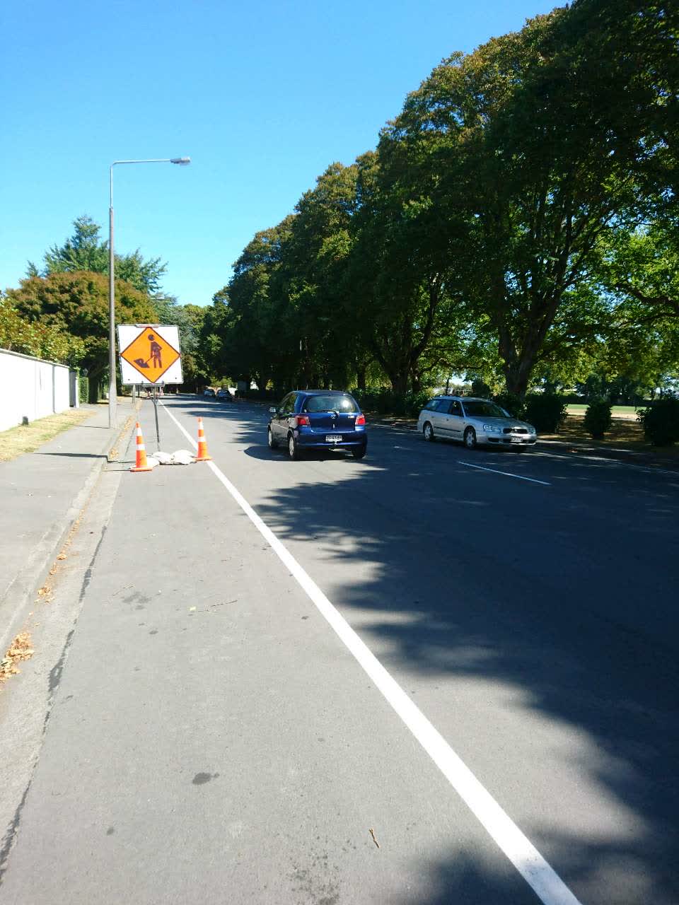 The photograph attached to this roading/streets report