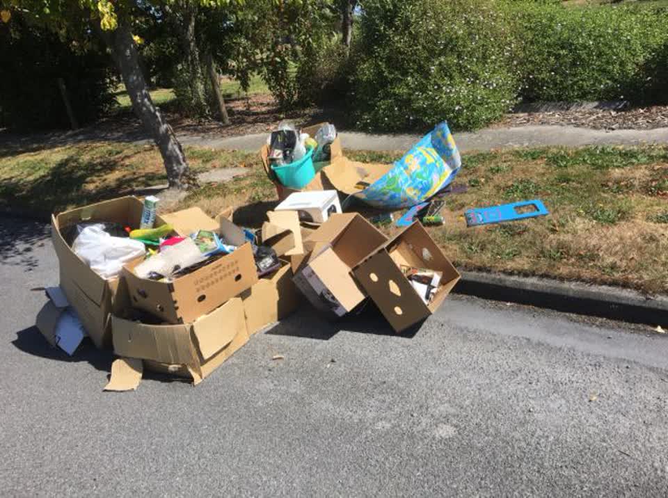The photograph attached to this rubbish/recycling report