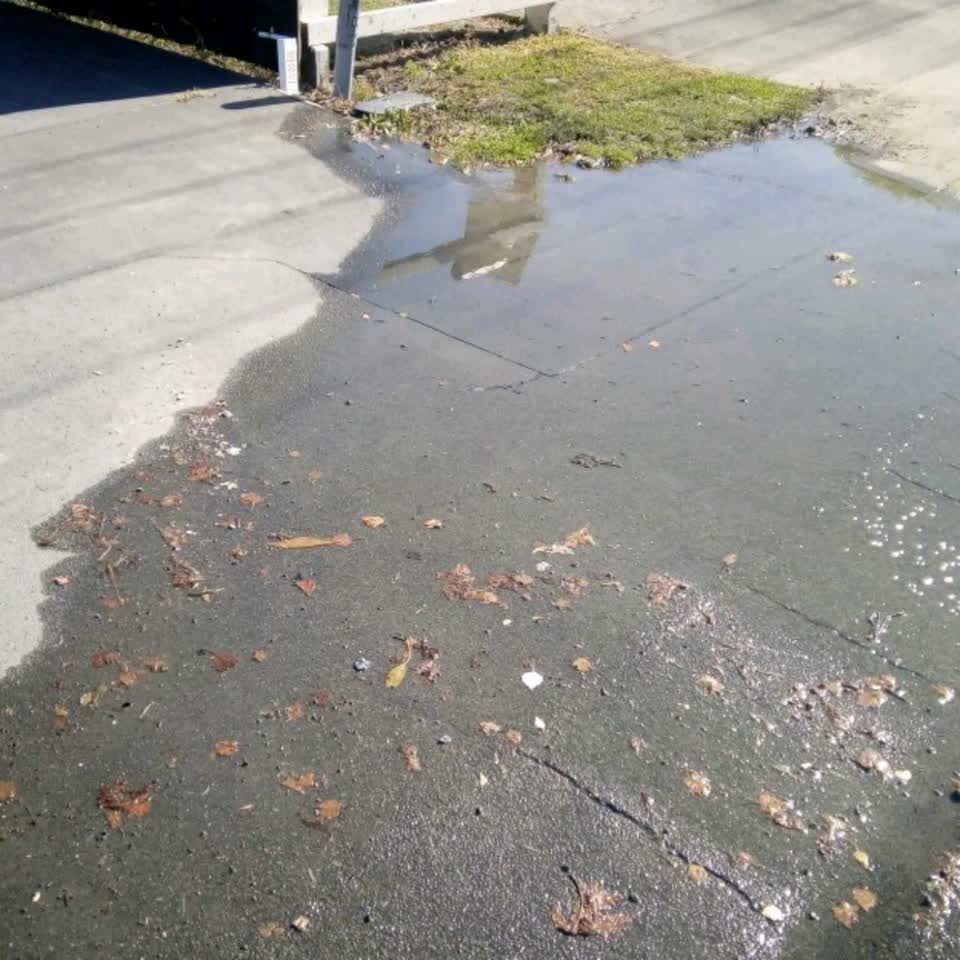 The photograph attached to this roading/streets report