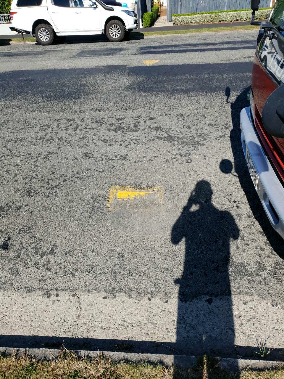 The photograph attached to this roading/streets report