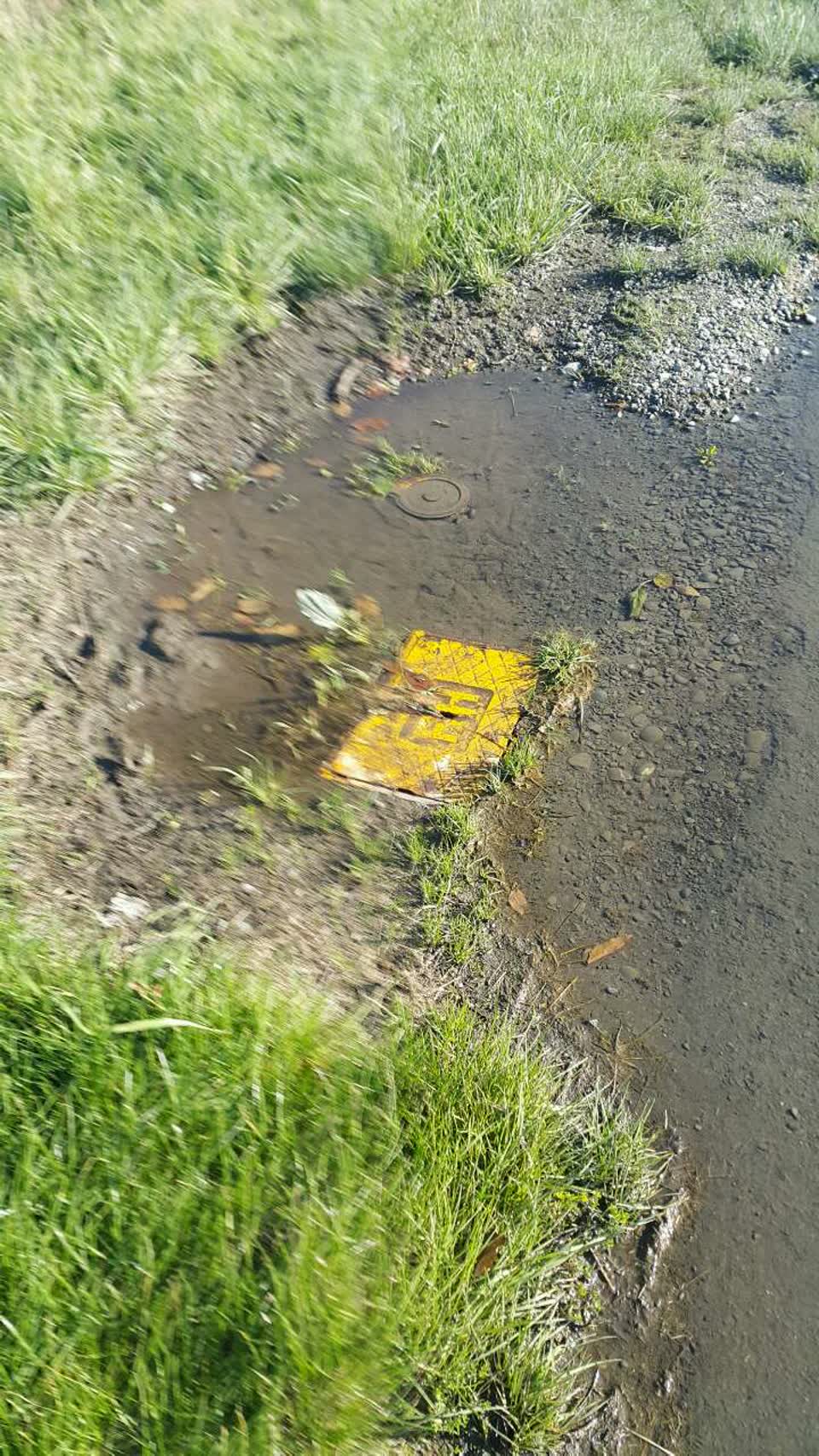 The photograph attached to this wastewater/stormwater report
