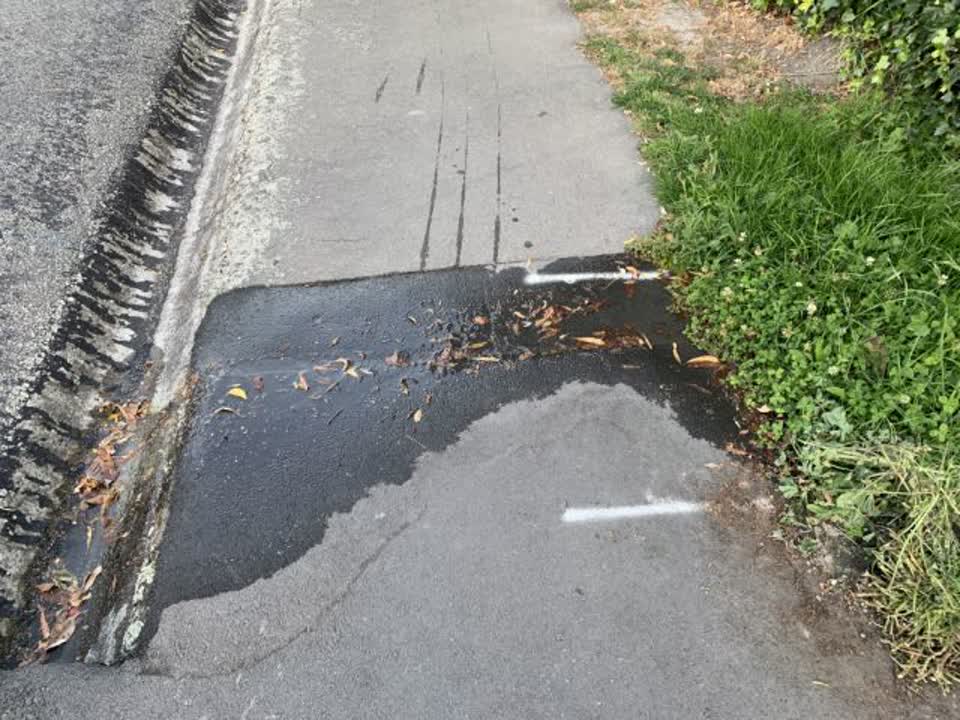 The photograph attached to this water supply report
