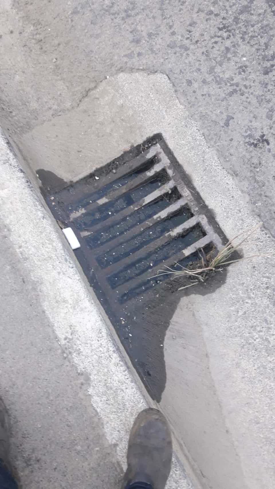 The photograph attached to this wastewater/stormwater report
