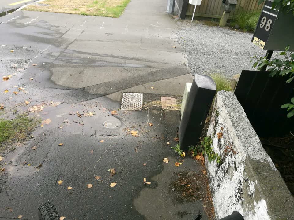The photograph attached to this water supply report