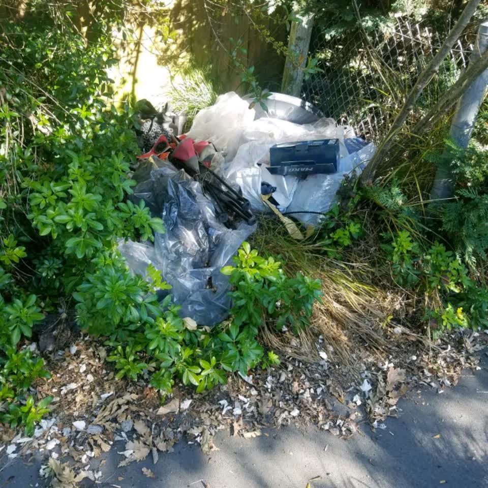 The photograph attached to this rubbish/recycling report