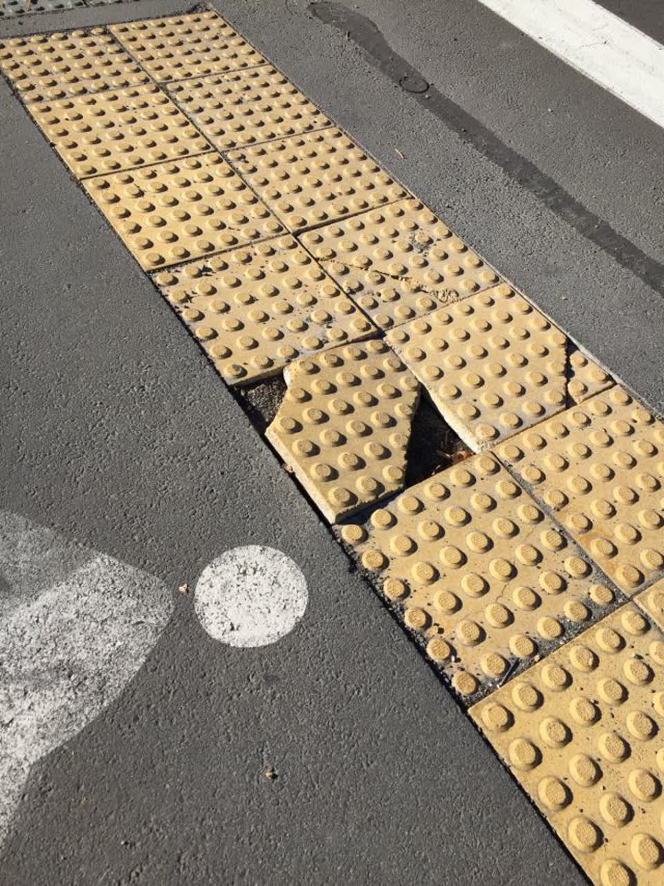 The photograph attached to this roading/streets report