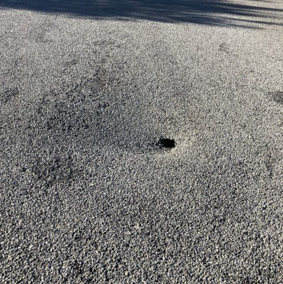 The photograph attached to this roading/streets report