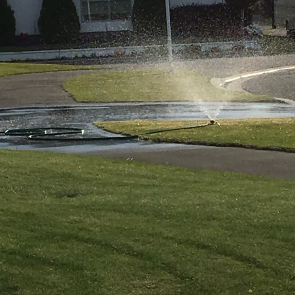 The photograph attached to this water supply report