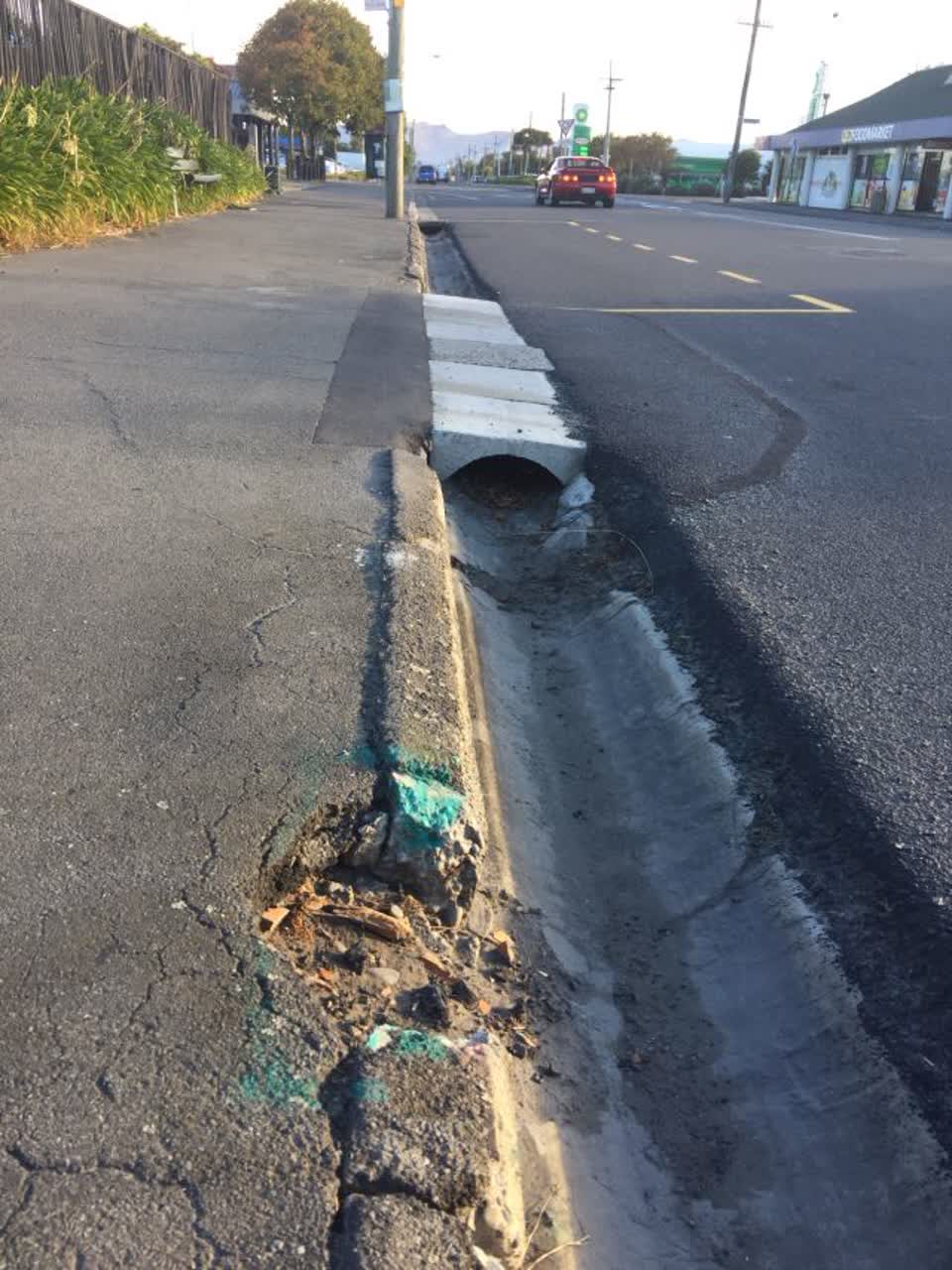 The photograph attached to this roading/streets report