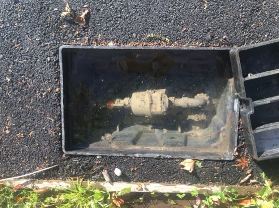The photograph attached to this water supply report