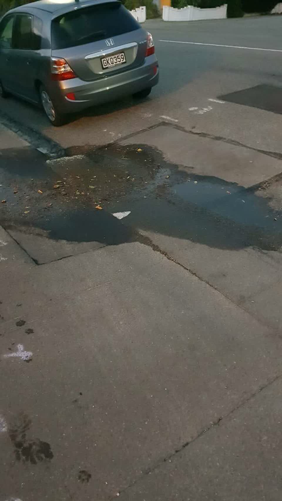 The photograph attached to this flooding report
