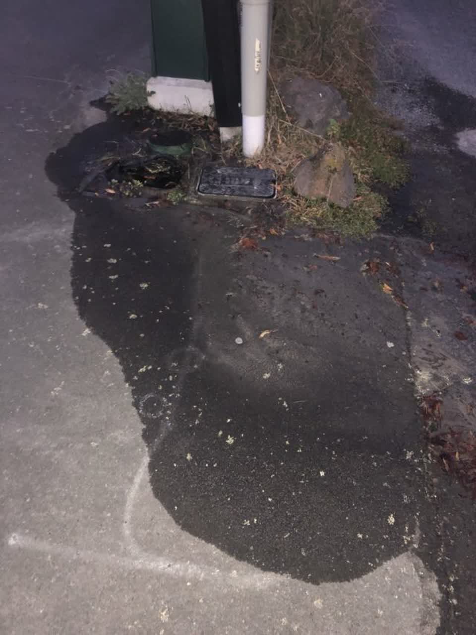 The photograph attached to this wastewater/stormwater report