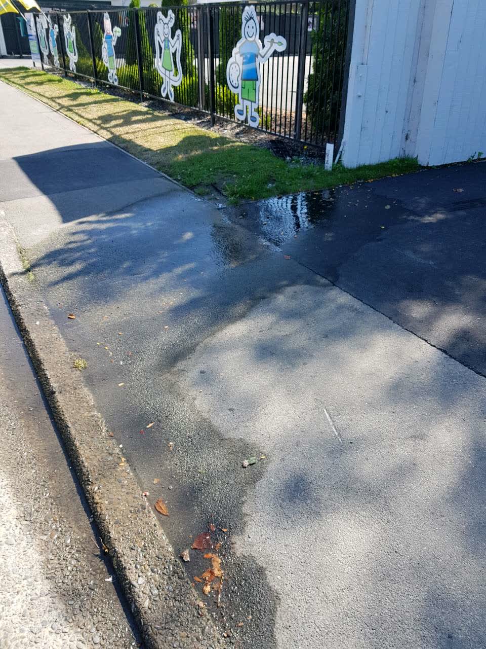 The photograph attached to this water supply report