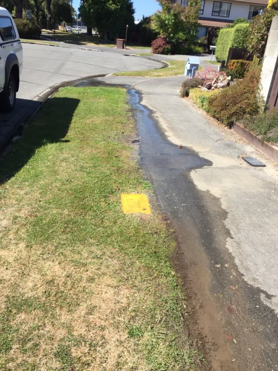 The photograph attached to this water supply report