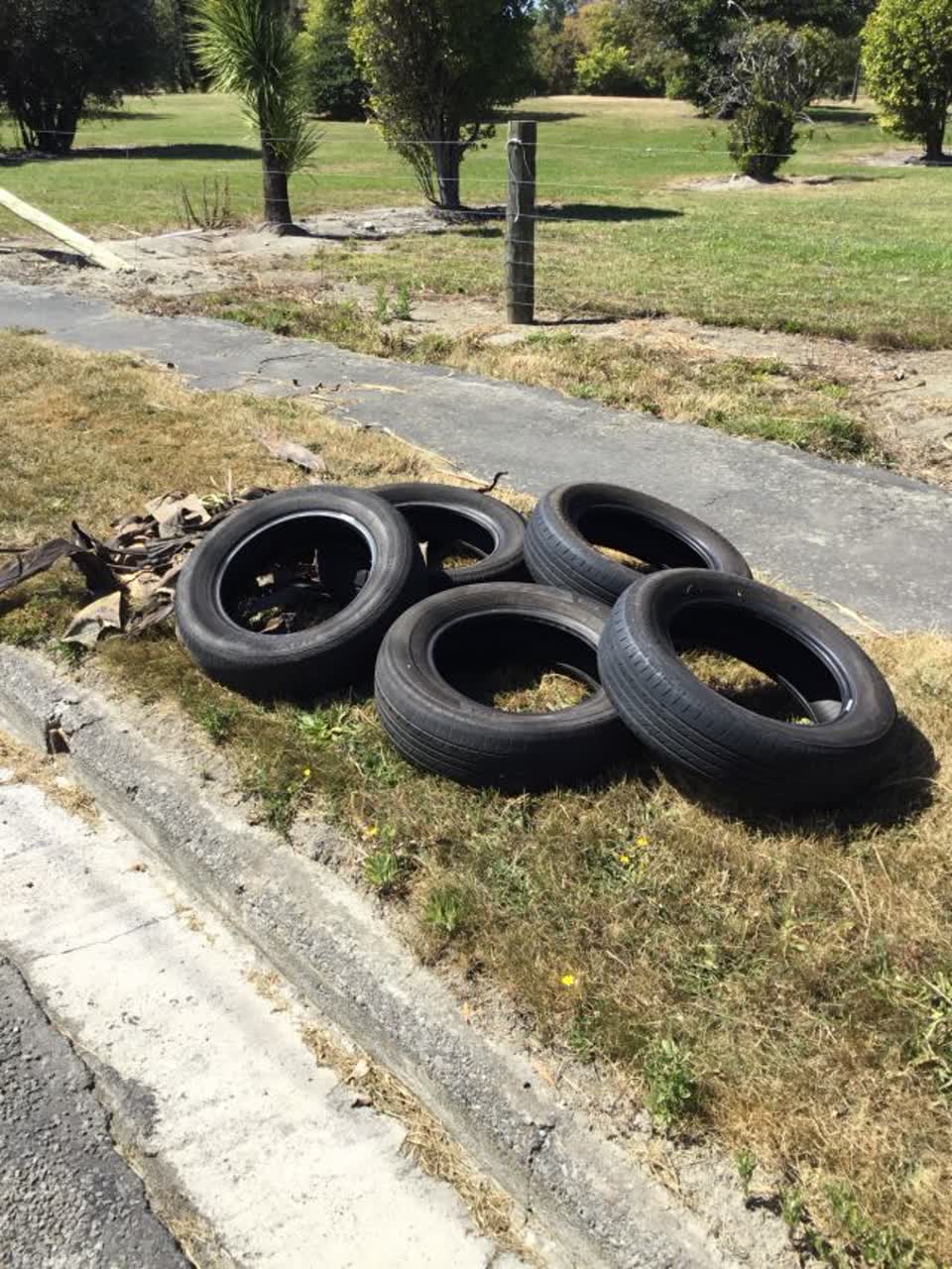 The photograph attached to this rubbish/recycling report