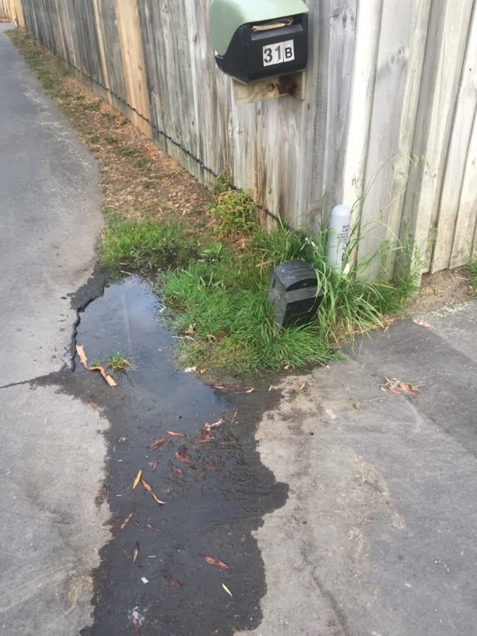 The photograph attached to this wastewater/stormwater report