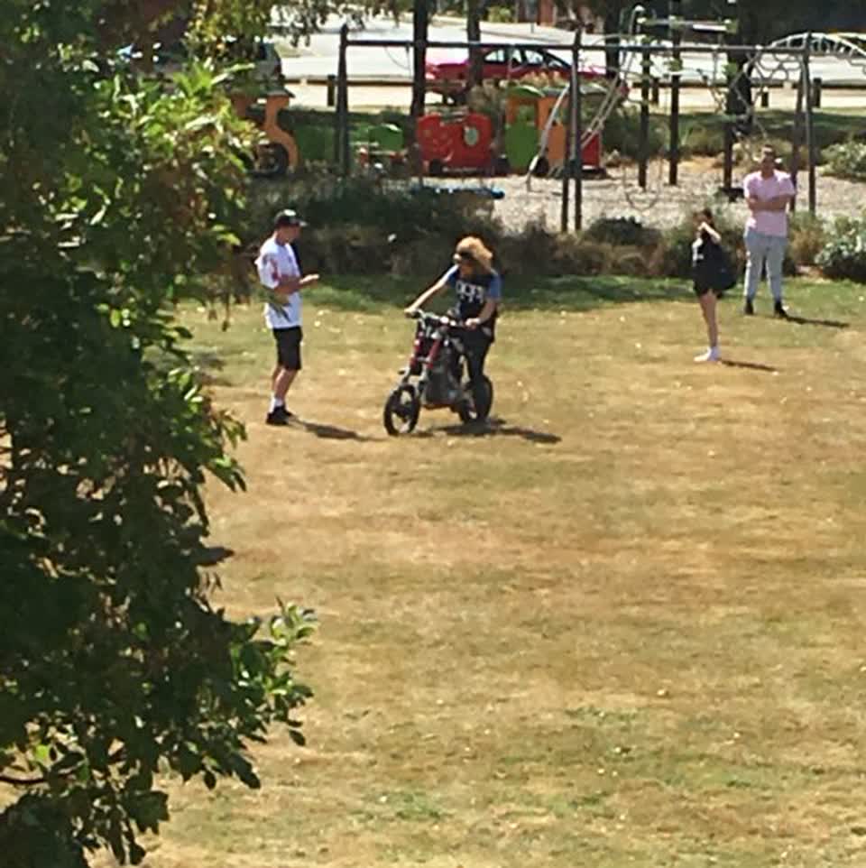 The photograph attached to this parks report