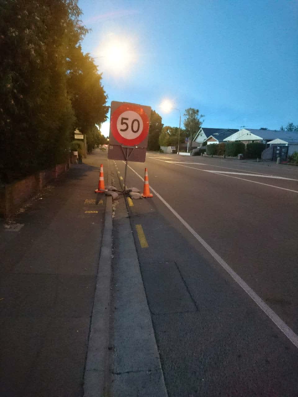 The photograph attached to this roading/streets report