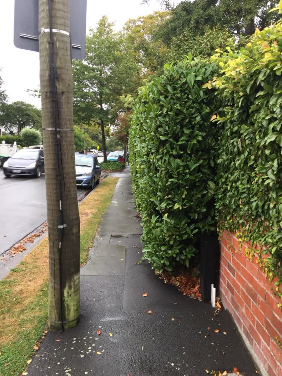 The photograph attached to this roading/streets report