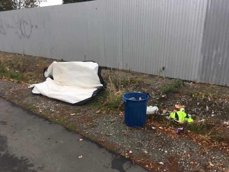 The photograph attached to this rubbish/recycling report
