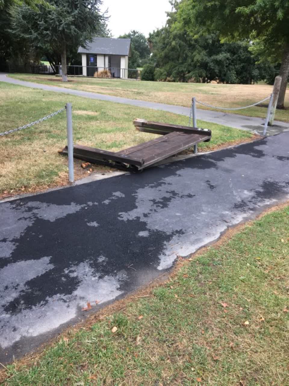 The photograph attached to this parks report
