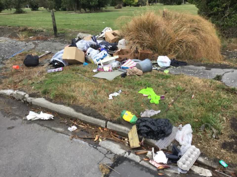 The photograph attached to this rubbish/recycling report