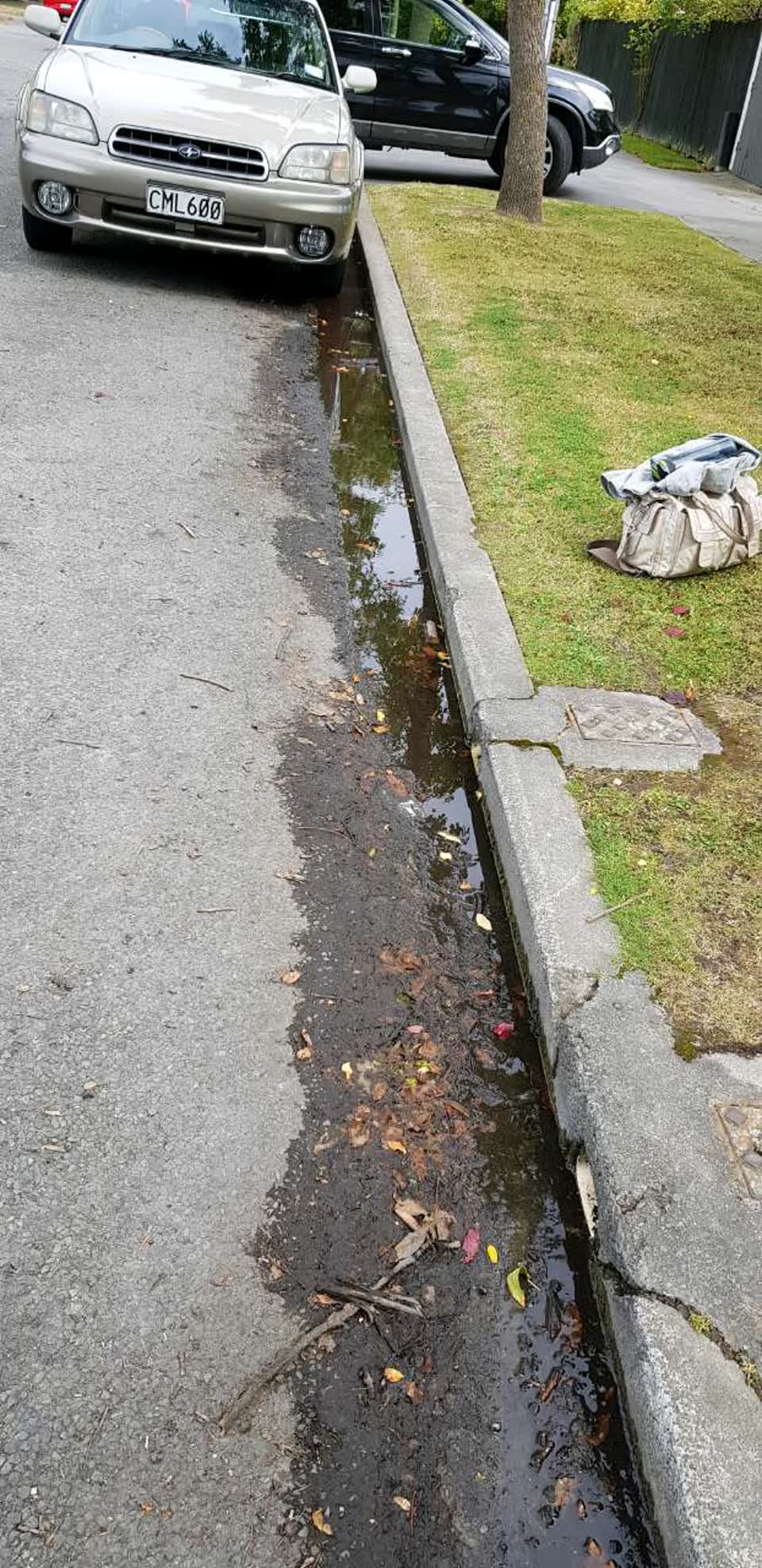 The photograph attached to this wastewater/stormwater report