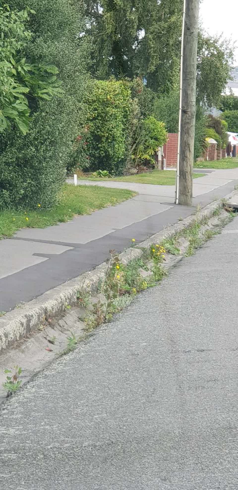 The photograph attached to this roading/streets report