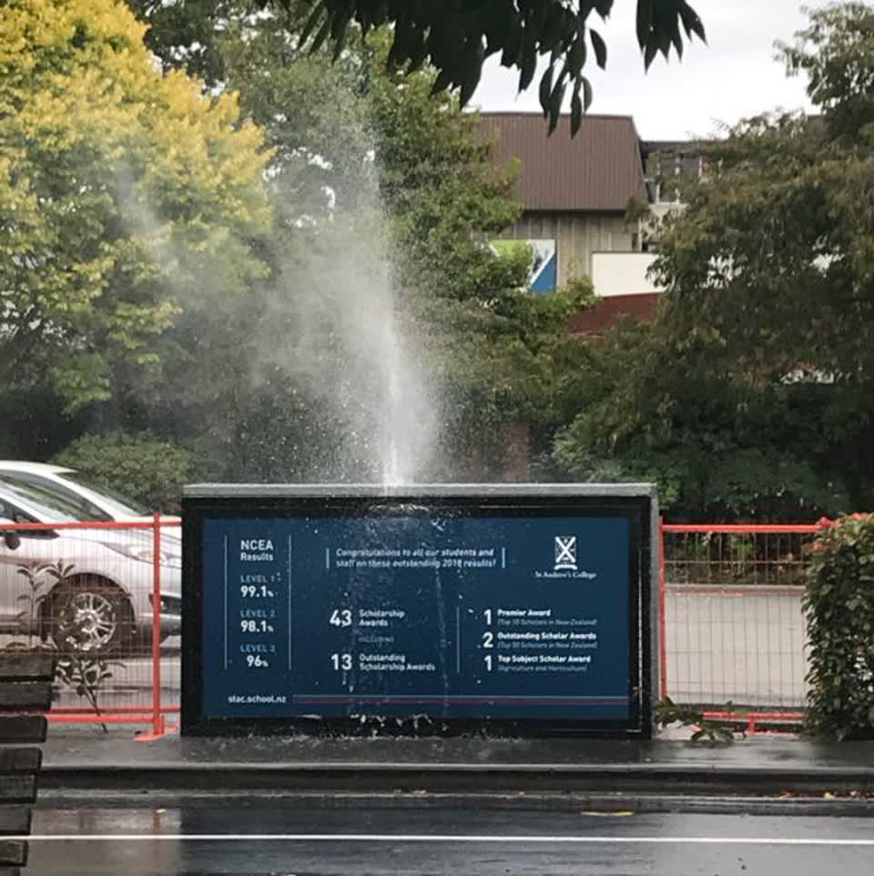 The photograph attached to this flooding report