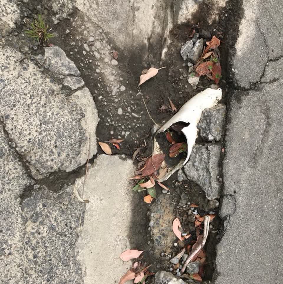 The photograph attached to this flooding report