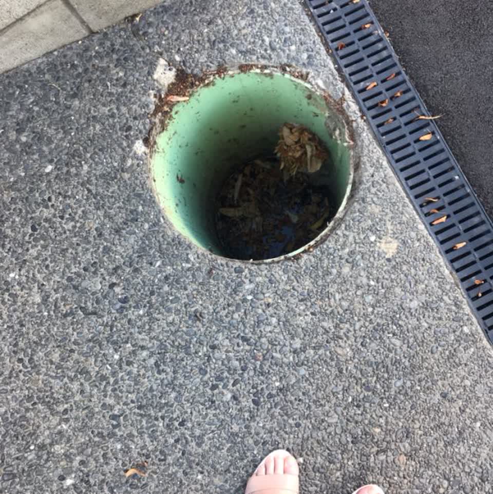 The photograph attached to this wastewater/stormwater report