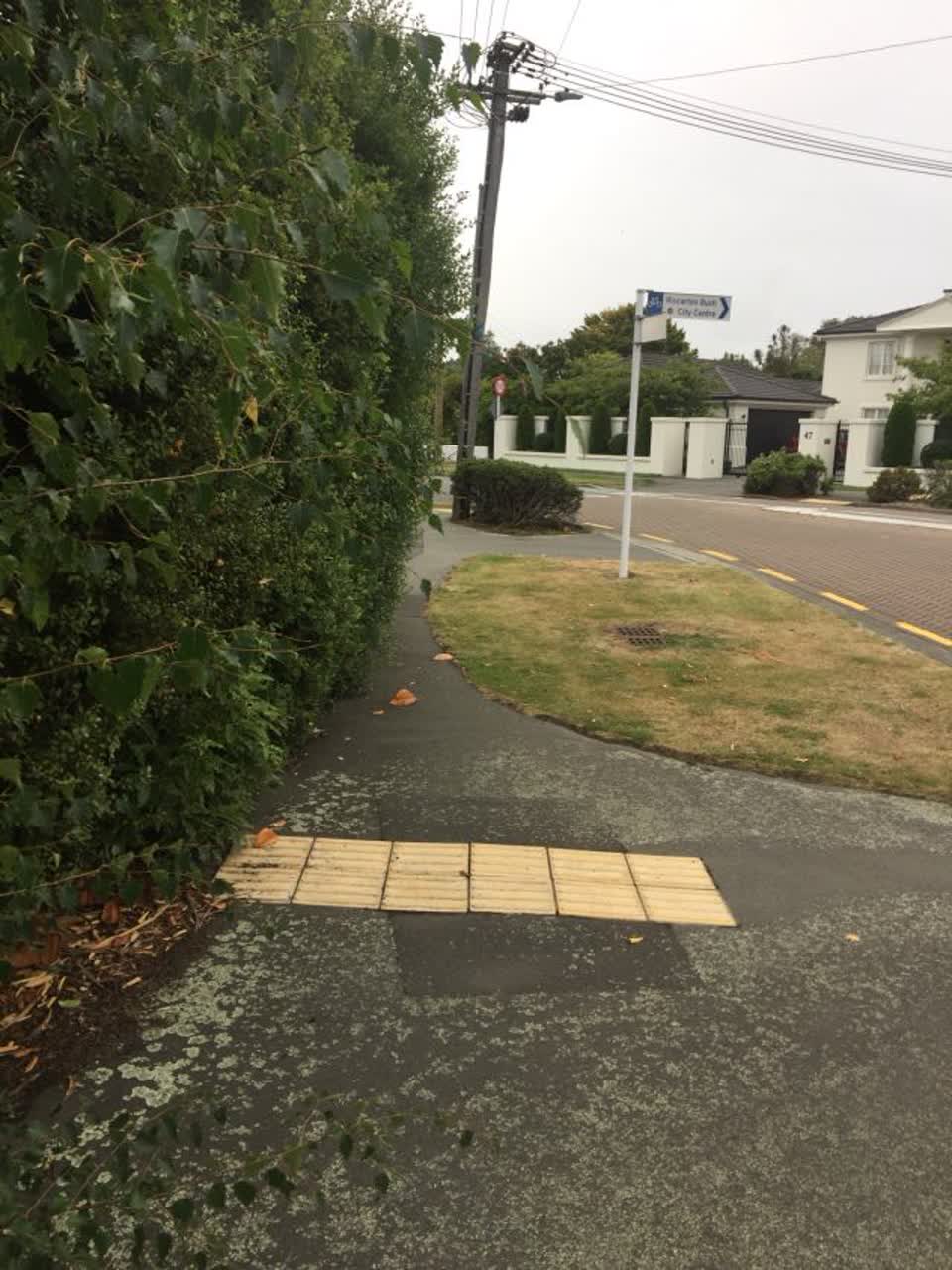 The photograph attached to this roading/streets report